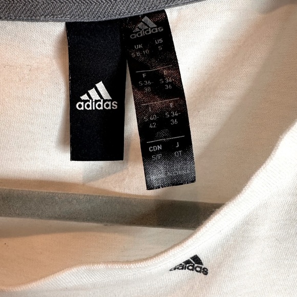 Adidas Women's All Over Print Crop Tee - Picture 5 of 6